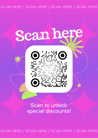 Quirky QR Discount Flyer Design