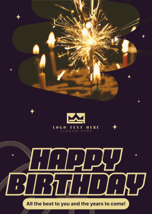 Birthday Celebration Poster Image Preview