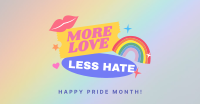 More Love, Less Hate Facebook Ad Design