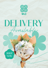 Flower Delivery Available Poster Image Preview