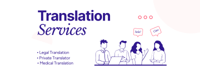 Translator Services Facebook cover Image Preview