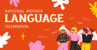 Celebrate Mother Language Day Facebook ad Image Preview