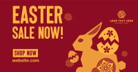 Floral Easter Bunny Sale Facebook ad Image Preview