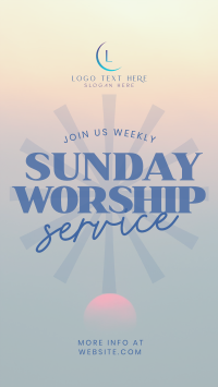 Sunday Worship TikTok Video Design