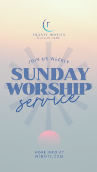 Sunday Worship TikTok Video Image Preview