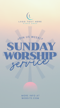 Sunday Worship TikTok video Image Preview