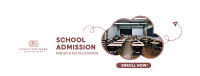 School Admission Ongoing Facebook cover Image Preview