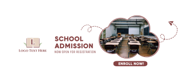 School Admission Ongoing Facebook cover Image Preview