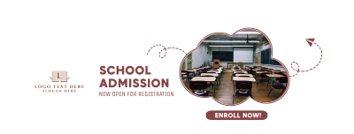 School Admission Ongoing Facebook cover Image Preview