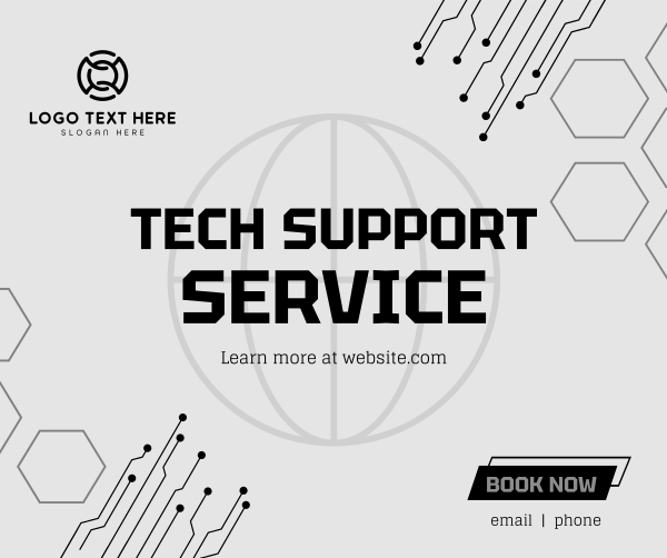 Tech Support Facebook Post Design Image Preview