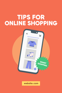 Online Shopping Tips Pinterest Pin | BrandCrowd Pinterest Pin Maker