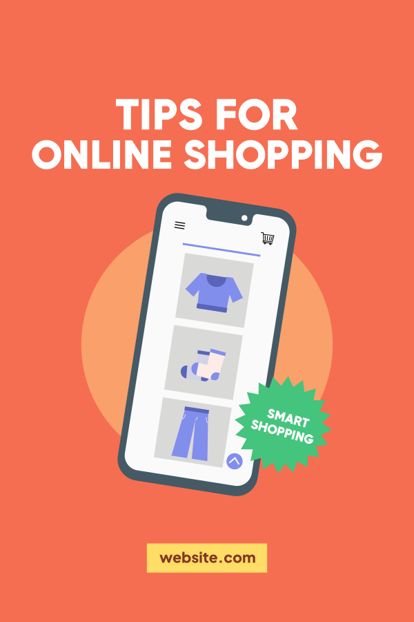 Online Shopping Tips Pinterest Pin Design Image Preview