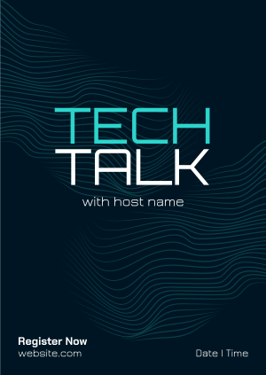 Futuristic Talk Poster Image Preview