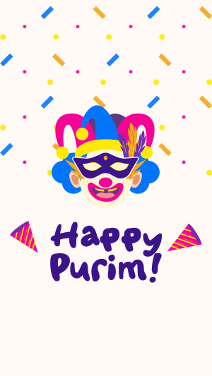 Purim Day Instagram story Image Preview