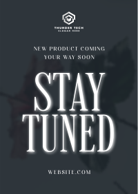 Minimalist New Product Stay Tuned  Poster Image Preview