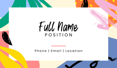 Fresh and Bright Business Card