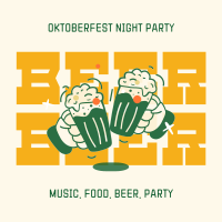 Oktoberfest Night Party Linkedin Post Image Preview