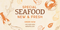 Rustic Seafood Restaurant Twitter post Image Preview