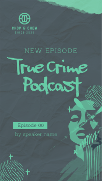 True Crime Podcast Instagram Story Design