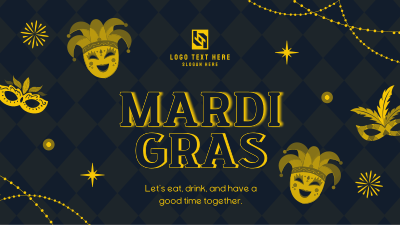 Mardi Gras Masquerade Facebook event cover Image Preview