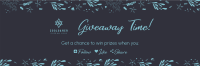 Dainty Floral Pattern Twitter header (cover) Image Preview