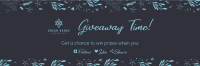 Dainty Floral Pattern Twitter header (cover) Image Preview