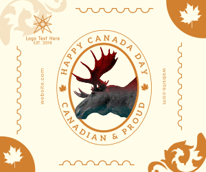 Canada Day Moose Facebook post Image Preview