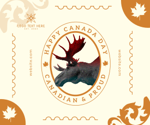 Canada Day Moose Facebook post Image Preview