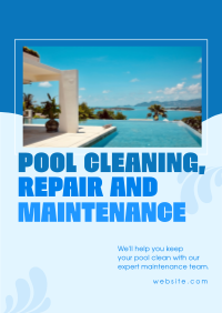 Pool Cleaning Services Flyer Design