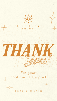 Simplistic Thank You Instagram Reel Preview