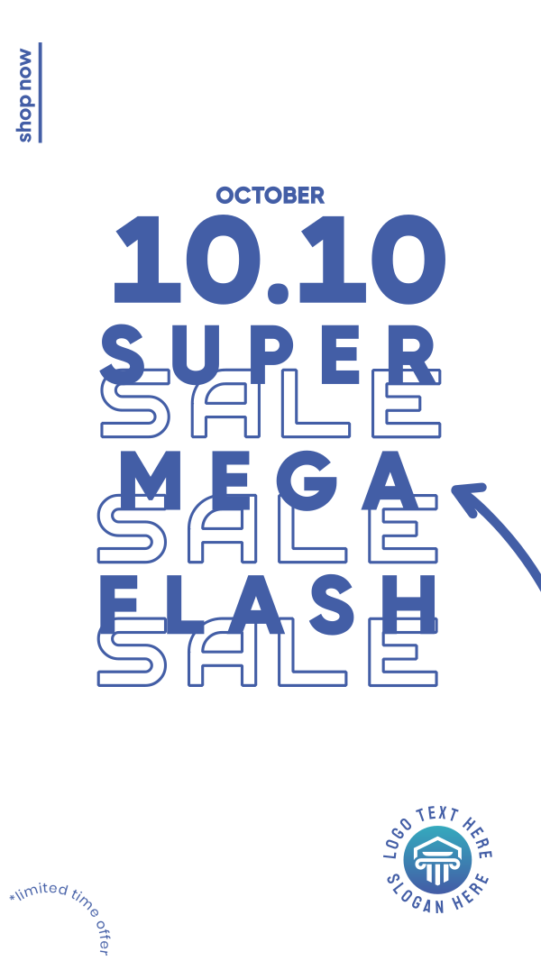 Flash Sale 10.10 Instagram Story Design Image Preview