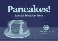 Retro Pancake Breakfast Postcard Design