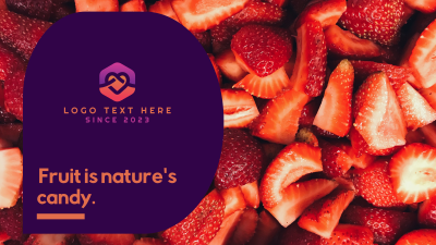 Healthy Food Strawberry Facebook event cover Image Preview