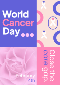 Funky World Cancer Day Flyer Design