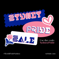 Sydney Pride Stickers Instagram Post Design