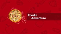 Foodie Adventure YouTube Banner Design