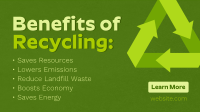 Recycling Benefits Facebook Event Cover Design