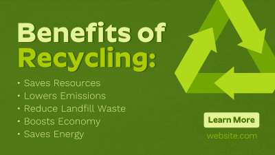 Recycling Benefits Facebook event cover Image Preview