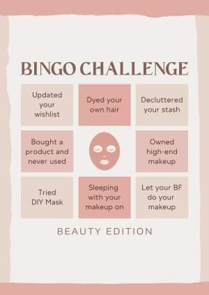 Beauty Bingo Challenge Poster Image Preview