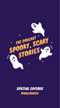 Spooky Podcast Facebook Story Design