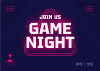 Game Night Postcard Image Preview