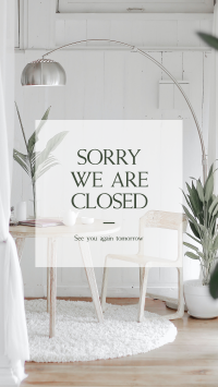 Sorry We Are Closed Facebook story Image Preview