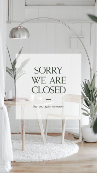 Sorry We Are Closed Facebook Story Image Preview