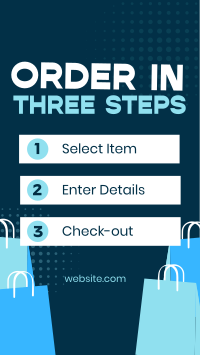 Simple Shop Order Guide Facebook Story Design