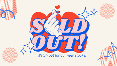 Minimal Funky Sold Out Facebook event cover Image Preview