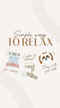Cute Relaxation Tips Video Image Preview