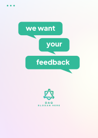 We Want Your Feedback Flyer Image Preview