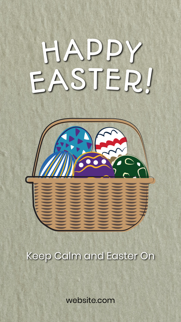 Easter Eggs Basket Instagram Story Design Image Preview