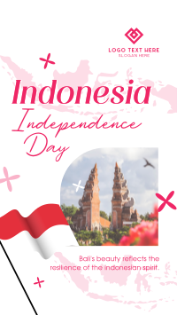 Independence Bali Indonesia Facebook Story Design