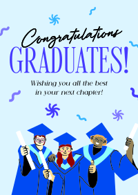 Quirky Fun Graduation Poster Image Preview